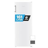 Heinrich´s Gefrierschrank 161L Volumen, Freezer, No-Frost Schutz, 3x Gefrierschubladen, 2x Schubfächer, LED-Display, wechselbarer Türanschlag, Alarmfunktion, Temperatur: -14°C~-22°C, Heinrich´s (weiß)