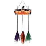Halloween-Dekorationen für Innenräume Halloween Dekorationen Hexe Hängendes Ornament Für Outdoor Indoor Party Home Hexerei Themen Hängt (E, 90cm)