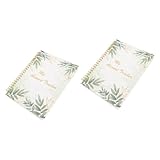 STOBOK 2 Stück 1 Scheckbuch Bindemittel Überprüfung Sparbuch Budget Karte Und Transparent Rechnung Registrieren Geldspar-challenge-ordner Finanziell Protokoll Geldbinder Papier