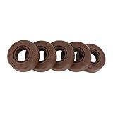Partuto Universal Öldichtung TG4 Lippendichtring Drehwellendichtung 14x30x10mm Hochdruck FKM Gummi Braun 5 Stück