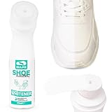 SULPO Schuhcreme Weiß Shoe Clinic Sneaker Whitener - Reiniger Weiße Schuhe - Schuh Weißmacher - Sneaker Pflege Weiß - Schwamm Applikator - deckend 75ml