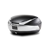 Shad D0B801 Top-Case mit Universal Halter und Rückstrahler, 48 Liter, Schwarz