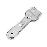HSYTEK Ceranfeldschaber Edelstahl, Metall Kochfeldschaber, Ausfahrbarer Küchenschaber für Herd, Backofen, Glaskeramik, Induktionskochfeld, Silber