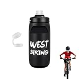 Fahrrad-Wasserflasche, Fitness-Studio-Wasserflasche für Herren – 750 ml, auslaufsicher, tragbar, Sport-Wasserflasche für Laufen, Schule, Camping, Wandern, Radfahren, Outdoor, KOT-au