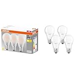 Osram LED-Lampe, Sockel: E27, Warm weiß, 2700 K, 11 W, Ersatz für 100-W-Glühbirne & LED Base Classic A Lampe, in Kolbenform mit E27-Sockel