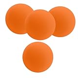 BESTonZON 4 Stück Sport-squashbälle, Trainings-racketball, Gummi, Übungs-squashbälle, Hochfedernde Racquetballbälle Für Kinder Und Erwachsene, Spieltraining, Wettkampf, Orange