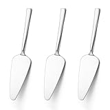 Herogo Tortenheber aus Edelstahl, 3 Stück Tortenschaufel Kuchenheber mit gezackten Kanten zum Servieren von Torten und Kuchen, Ideal für Paries, Küche, Hochzeiten, Metall Silber & Spülmaschinenfest