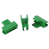BlesConi Gewächshaus-Clips für 11-mm-Stangen, Kunststofffolien-Klemmen für Gartentunnelreifen, grüne Pflanzenstützbefestigungen, 20 Stück