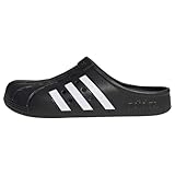 adidas Unisex Adilette Clog Slide Sandal, Core Black/Cloud White/Core Black, 44.5 EU