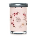 Yankee Candle Signature Duftkerze im Glas, Duft: Pink Cherry Vanille, groß