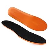 Knixmax Outdoor Einlegesohlen Winter Damen Herren Lammwolle Thermo Einlegesohlen Schuheinlagen Warm Weiche Bequeme mit Bogenstütze für Winterstiefel und Winterschuhe Schwarz EU40