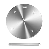 Universal Induktion Adapterplatte Ø 24 cm, Induktionsadapter für Gasherd, Edelstahl Wärme Induktion Diffusor Ring Platte Konverter mit Abnehmbarem Griff