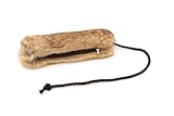 Robuster Futterbeutel aus Echtfell für Hunde – Trainingsbeutel mit Reißverschluss & Kordel – Apportiertraining, Nasenarbeit & Belohnung – Hundetraining Outdoor