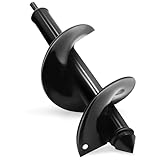 10x30cm Erdbohrer für Bohrmaschine,Pflanzbohrer für Akkuschrauber,Grabungswerkzeug zum Pflanzen,Schwerlast Blume Pflanzgefäße Schnecke zum Löcher Graben,Spiralbohrer