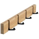 HEALSOPTHY Garderobenhaken Wandmontage Fach Hakenleiste für Jacken Mäntel Hüte Schlafzimmer Badezimmer Küche Vielseitig Robust Langlebig Einfache Installation