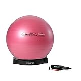 Original Pezziball MAXAFE 65 cm rubinrot m. Ballschale & Pumpe Gymnastikball