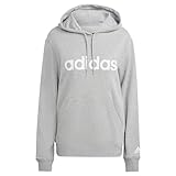 adidas IC6884 W LIN FT HD Sweatshirt Women's medium grey heather/white S