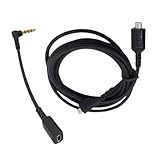 Toddmomy Soundkarte Verbindungskabel Kompatibel mit Steelseries Headset PVC Langlebiges Audiokabel mit Adapter Flexibles Soundkabel für klaren Klang und einfache Nutzung