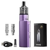 Original VAPTIO Cosmo Prime Kit Elektronische Zigarette 2400 mAh 40W Power Starter Kit, Vape Pen mit 2 Stück Cosmo Coil 0,4 Ohm (C8)/1,0 Ohm (C5),kein Liquid kein Nikotin (Lila)