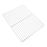 Mikikit Grillgitter aus Edelstahl Grillnetz im Freien Grillmatten für den Außengrill Grillrost kochen Netze Grillregal Grill Grillmatten zum Grillen Grill-Backnetz Rostfreier Silber