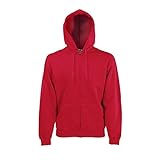 Fruit of the Loom - Hooded Sweat Jacket - Modell 2013 L,Red