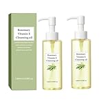 Rosmarin & Vitamin E Reinigungsöl, sanfter Make-up-Entferner auf Pflanzenbasis, tiefenreinigendes Öl, Talgkontrolle, ohne Poren zu verstopfen