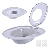 Katzen-Toilettentrainer-Set – wiederverwendbares Toiletten-Trainingstablett, Abnehmbarer Katzen-Toilettensitz, Badezimmer-Trainer | Tragbares Trainingssystem für, streufreie Reinigung