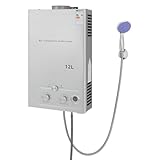 12L Sofortige Wasserheizung, 24KW LPG Durchlauferhitzer, Warmwasserbereiter für Campingplätze, Wohnwagen, Anhänger