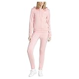 adidas Damen Linear Trainingsanzug, Semi Pink Spark, 36