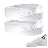 Schuherhöhung: Silikon-Einlegesohlen zur Erhöhung der Höhe, Gel-Fersenerhöhung, transparente und bequeme Einlagen für die Hälfte des Schuhs, langlebiges Kissen zur Unterstützung des Schuhs