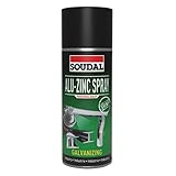 SOUDAL Zinkspray Rostschutz - Zink Spray zum Kaltgalvanisieren, hell 400ml