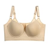 ZTFYKLIN Deal of The Day Comfy BH Haltungskorrektur Sport BH Ruecken Baender BH Hemdchen Mit Bügel BH Damen Mit Buegel Orange Bustier Große Größen BH+Push+Up+Ohne+Buegel Preppy Clothes