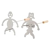 Lustige Grillgabeln aus Metall, Bratstab, für Männer und Frauen, wiederverwendbar, lustige Marshmallow-Sticks, lustige Grillgabeln