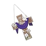 Elegante Holzkreuze Zeichen Für Mit Lilien Blumenentwürfen Für Religiöse Und Bauernhäuser Eingangstür Wand Dekore Kreuzt Holzverzierungen