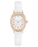 CIVO Uhren Damen Eckig Armbanduhr: Klein Damenuhr Analog Quarz - Lederarmband Uhr für Frauen Mädchen Klassisch Wasserdicht