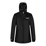 Regatta Damen Jacke Funktionsjacke Outdoorjacke Regenjacke Pack It III, Farbe:Schwarz, Artikel:-800 Black, Größe:46