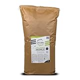 KohleHelden - Pflanzenkohle, EBC AgroBio Zertifiziert, Biokohle, Biochar für TerraPreta, Bodenverbesserer, Konzentrat, Wasser- und Nährstoffspeicher (60 Liter)