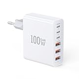 USB C Ladegerät, 100W GaN 6-Port USB Schnellladegerät PD3.0 Mehrfach Charger USB c stecker, Ladestation kompatibel mit iPhone 15/15 Pro/15 Plus/14 Pro Max, Samsun.g/Google/Tablet netzteile für Handys