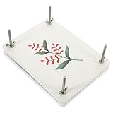 DOITOOL Blumenpress Satz aus Holz Klein mit Metallschrauben Selbstgemacht Trockenblumenpresswerkzeug für Pflanzen Blätter und Sträuße Kindersicheres Bastelset für Kreatives Gestalten