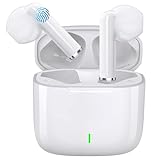 Bluetooth Kopfhörer In Ear Kopfhörer Kabellos Bluetooth 5.3 mit 48H HiFi Stereo Tiefer Bass mit 4 Noise Cancelling Mic IPX8 Wasserdicht Ohrhörer Touch Control Wireless Earbuds for iPhone/iOS/Android
