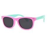 Juslink Kleinkind-Sonnenbrille, 100 % UV-beständig, Baby-Sonnenbrille für Kinder (Rosa), Pink