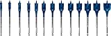 Bosch 13x EXPERT Self Cut Speed Flachfräsbohrer-Sets (für Weichholz, Spanplatte, Ø 10-32 mm, Professional Zubehör Bohrmaschine/Schrauber)
