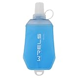 WRELS TPU Faltbar Soft Flask 200ml,BPA-Frei Faltbare Trinkflasche,Handgerät lauf trinkflasche wasserflasche sport für Fahrrad, Wandern,Joggen,Camping