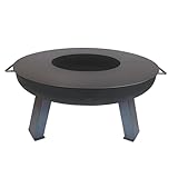 SOUK ONE Plancha Ø 80 cm Feuerring Feuerplatte Grillring für Feuerschale oder Feuertonne - Grillplatte aus Stahl 4mm Dick (Lieferumfang 1x Plancha)