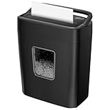 Bonsaii Aktenvernichter 8 Blatt, Papierschredder mit Sicherheitsstufe P-4, Kreuzschnitt 5 x 14 mm, Schredder für Zuhause und Büro, 16L Auffangbehälter, Start-Stopp-Funktion, Überhitzungsschutz, C261-C