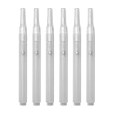 Leere Pinselstifte, nachfüllbar, transparent, leer, Acrylstifte, leer, Marker zum Malen auf Papier, Holz, Keramik, Metall, 6 Stück