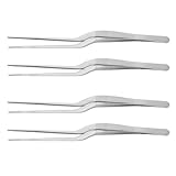 Abaodam 4 Stück Teiliges Edelstahl Ohrreiniger mit Gebogenem Kopf Präzise und Sichere Ohren pinzette für Erwachsene Wiederverwendbar Polierte Oberfläche für Haushalt Spa und Reisen