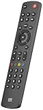 One for All for All Contour TV Universal Fernbedienung TV - Steuerung von TV/Smart TV - Funktioniert garantiert mit Allen Herstellermarken – URC1210, Schwarz