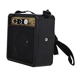 Operitacx 1 Satz E-Gitarren-Verstärker Lautsprecher Verstärker Mini Bass Amp akustischer Gitarrenverstärker Kleiner Gitarrenverstärker Tragbarer Gitarrenverstärker Plastik Schwarz