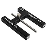 MoSundi Bremskraftverstärker aus Aluminiumlegierung, Einstellwerkzeug mit Messgerät und Magnet für Hauptzylinder, Schwarz